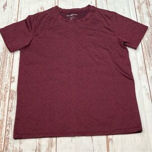Real Essentials Tee Shirt Short Sleeve Go Dry Burgundy Sz XL(14-16)